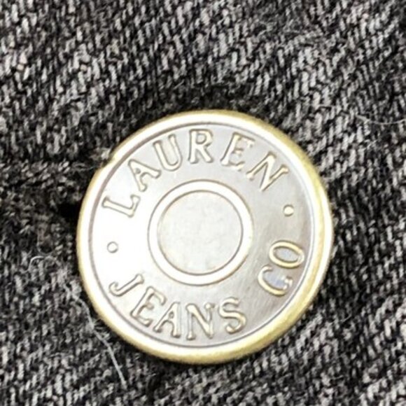 Lauren Jeans Co Ralph Lauren Denim Button Casual Jacket Women XS Brown Denim - Picture 4 of 9